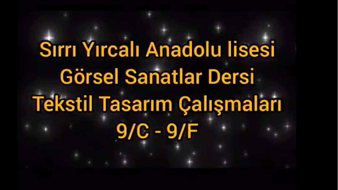 GÖRSEL SANATLAR DERSİ TEKSTİL TASARIM ÇALIŞMALARI- 9C 9 F 